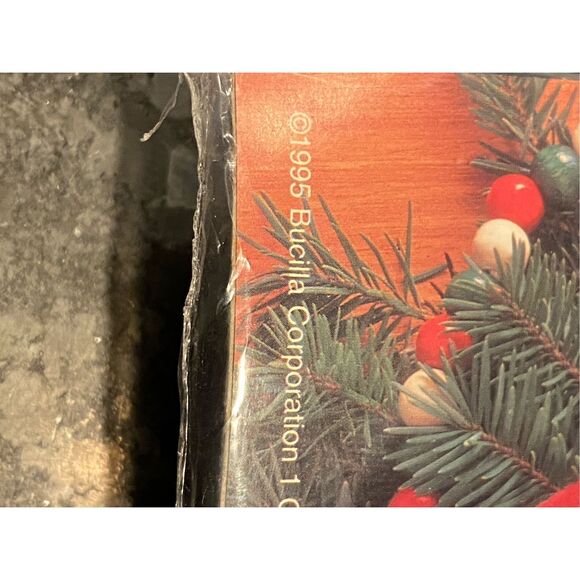 VINTAGE BUCILLA SANTA FACE GALLERY OF STITCHES CHRISTMAS STOCKING KIT 33507 1995 - Picture 3 of 9